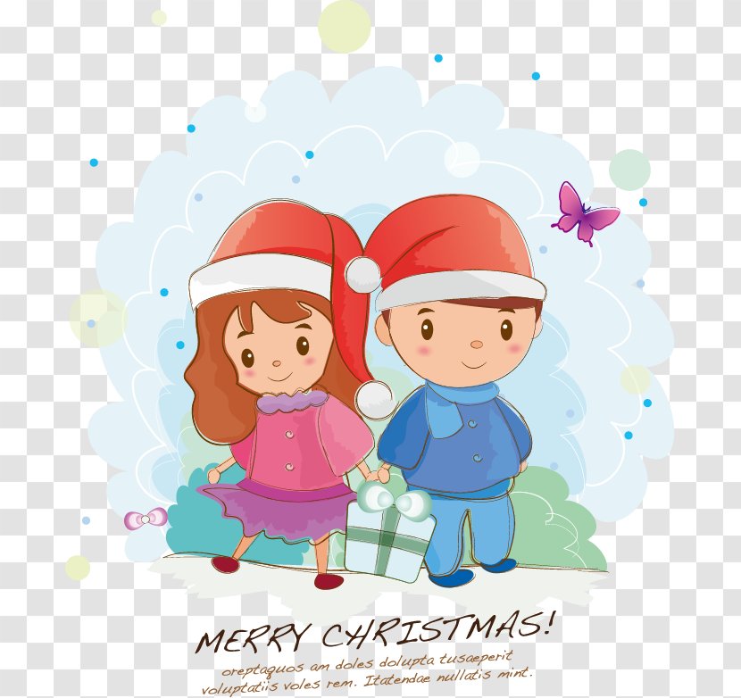 Wedding Invitation Christmas Tree Party Illustration - Gift - Children Vector Material Transparent PNG