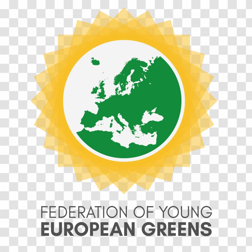Federation Of Young European Greens Green Party Politics Youth - Euro Transparent PNG