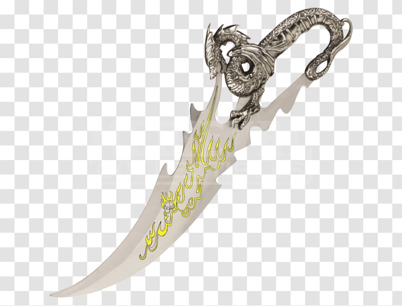Dagger Knife Body Jewellery Dragon - Weapon - Fire Breathing Transparent PNG