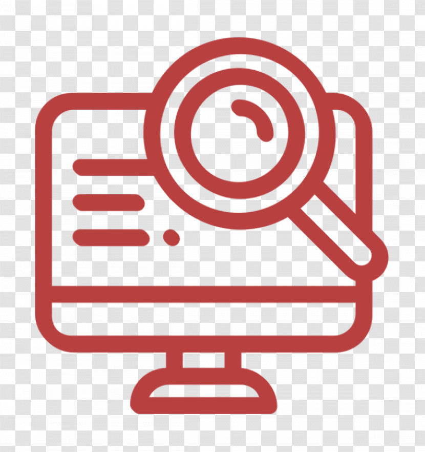 Search Icon Monitor Icon Research Icon Transparent PNG