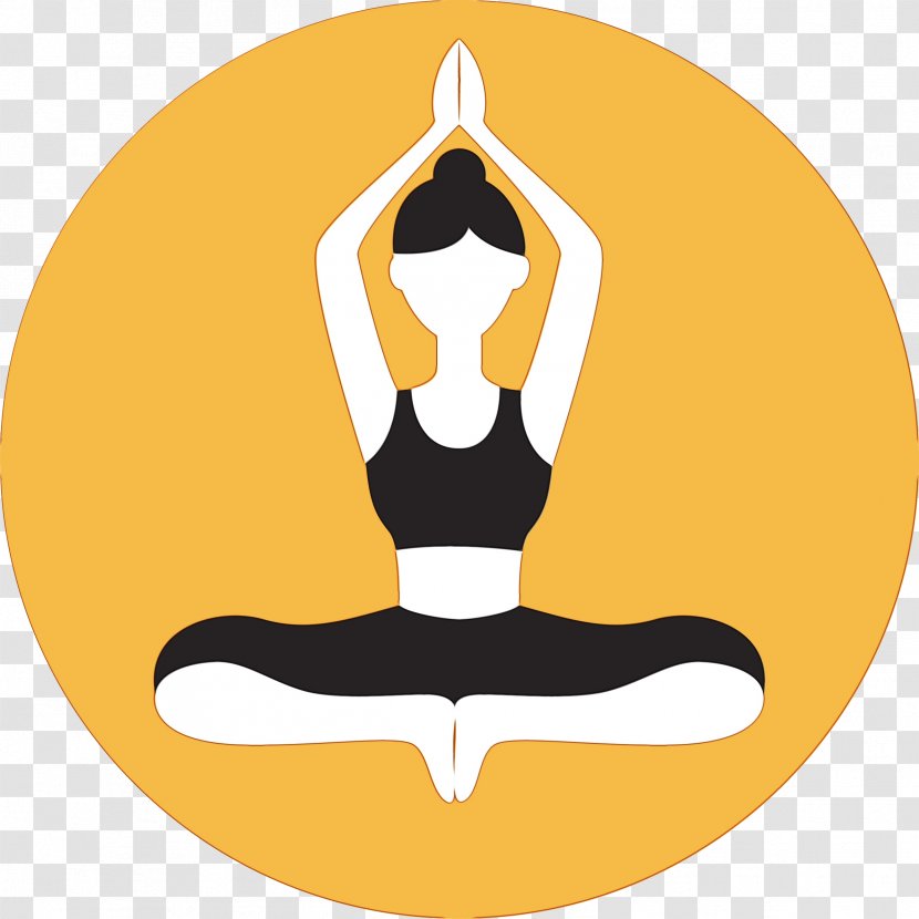 Yoga Physical Fitness Logo Meditation Balance - Wet Ink Transparent PNG