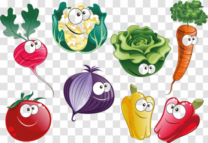 Cartoon Vegetable Food Vegetarian Icon - Group Side Dish Transparent PNG
