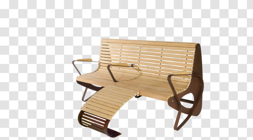 Bench Street Furniture Steel Wood Banc Public - Galvanization - Chair Transparent PNG
