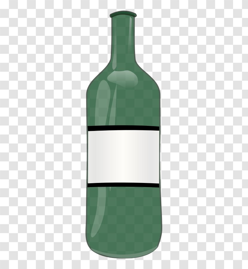 Red Wine Bottle Clip Art - Green - Bare Cliparts Transparent PNG