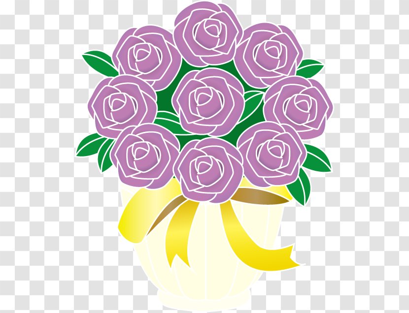 Floral Design Cut Flowers Rose Nosegay - Flower Transparent PNG