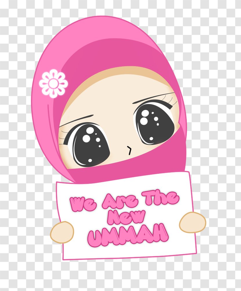 Muslim Islam Cartoon Female - Watercolor - Doodle Transparent PNG