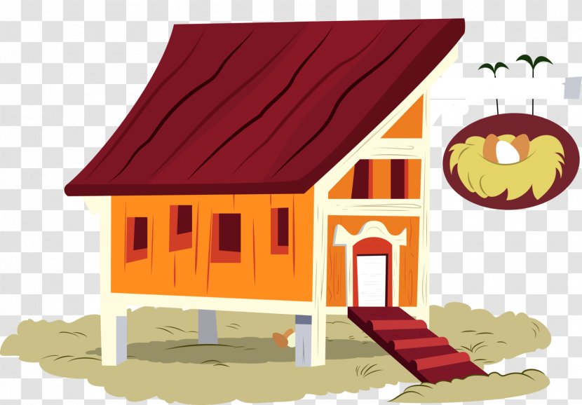 Chicken Coop Building House Clip Art - Patio - Hen Transparent PNG