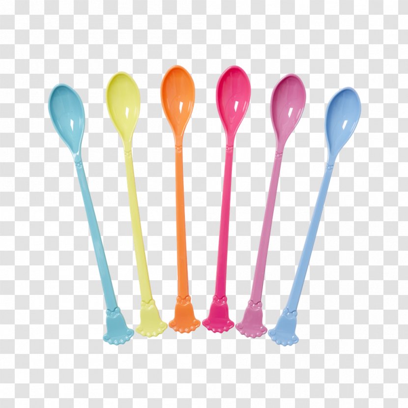 Teaspoon Messer, Gabel, Löffel Rice Long Melamine Vintage Spoon In 6 Assorted 'Go For The Fun' Colors Cutlery Transparent PNG