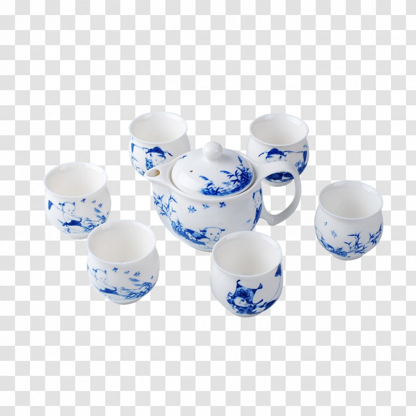 Teaware Coffee Cup Ceramic Teacup - Package Celadon Tea Transparent PNG