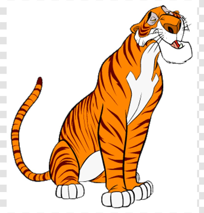 The Jungle Book Shere Khan Baloo Mowgli Kaa - Tail - Disney Villains Clipart Transparent PNG