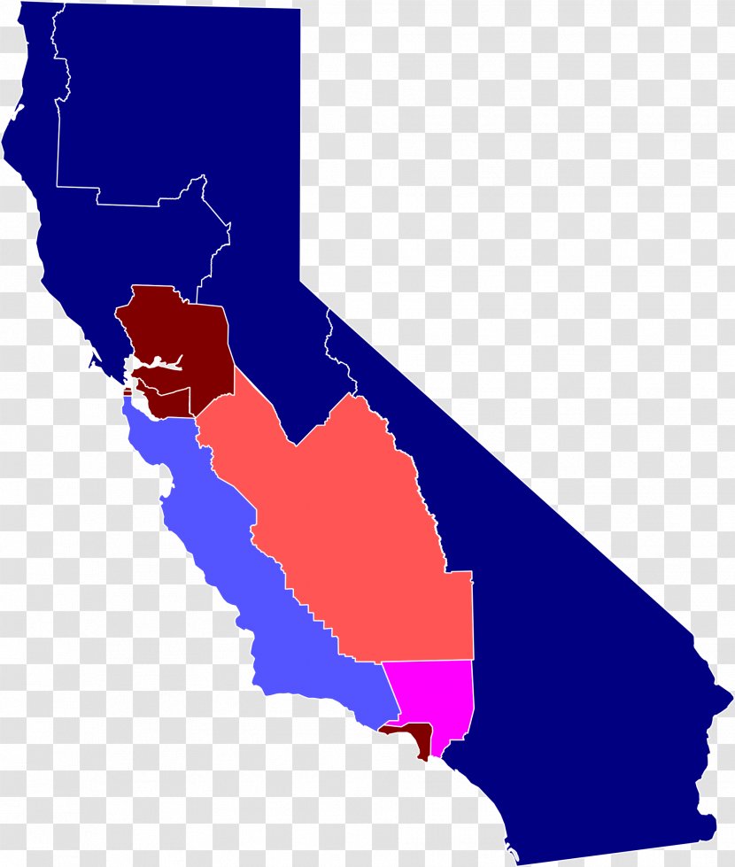 Northern California Cal 3 Jefferson Map Six Californias - Initiative Transparent PNG