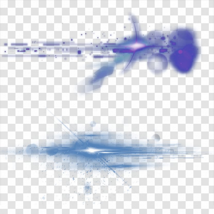 Light Halo Purple Euclidean Vector - Blue - Effect Element Transparent PNG