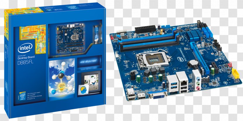 Intel DB85FL Motherboard LGA 1150 MicroATX - Circuit Component Transparent PNG