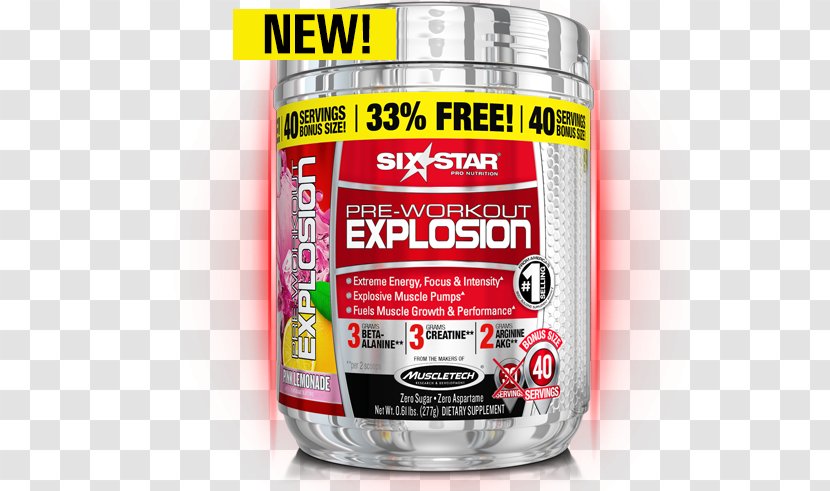 Dietary Supplement Bodybuilding MuscleTech Exercise - Powder Explode Transparent PNG