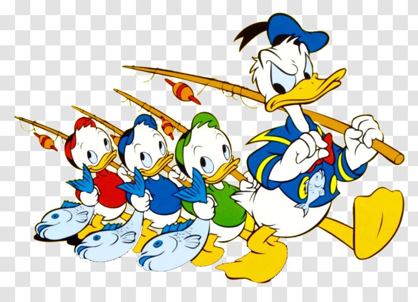 Donald Duck Huey, Dewey And Louie Pluto Drawing - Fiction Transparent PNG