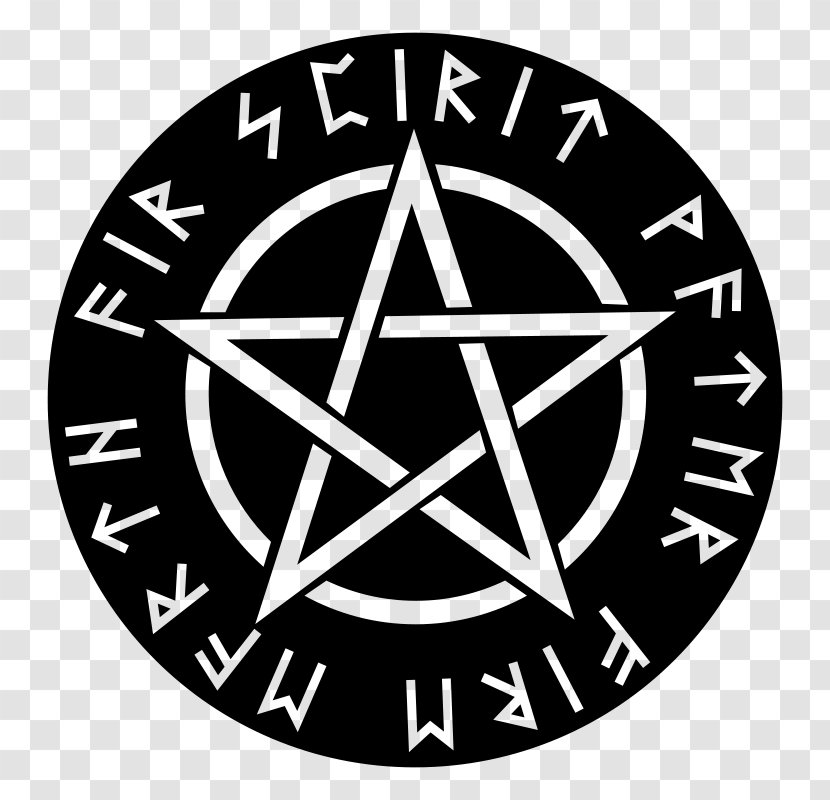 Wicca Pentagram Pentacle Modern Paganism Clip Art - Hand-painted Star Transparent PNG