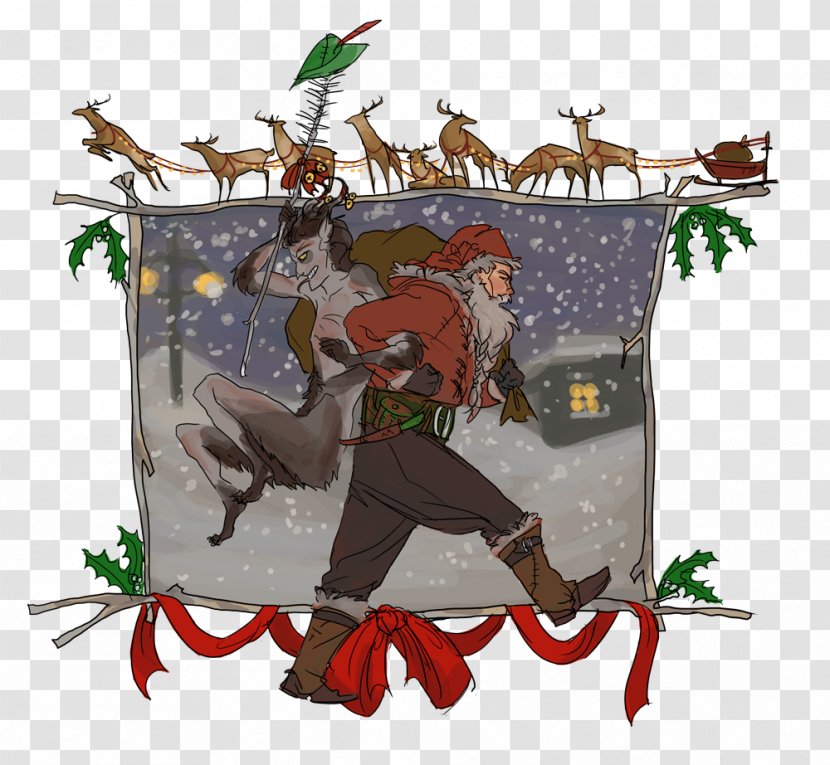 Reindeer Illustration Christmas Ornament Day Animated Cartoon Transparent PNG