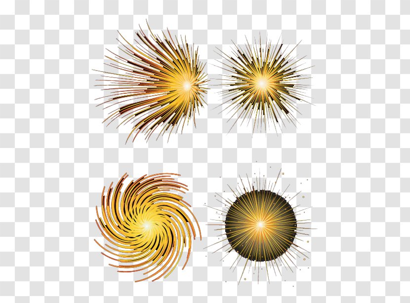 Graphic Design Fireworks - Gold - Golden Graphics Transparent PNG