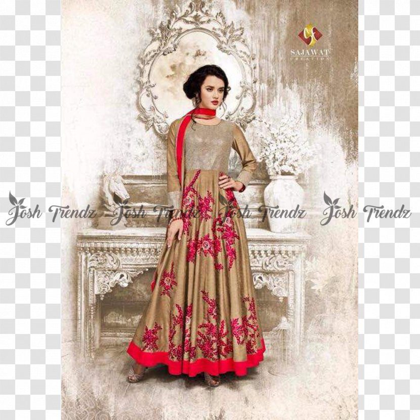 Georgette Anarkali Salwar Suit Shalwar Kameez Textile Silk - Party Dress Transparent PNG