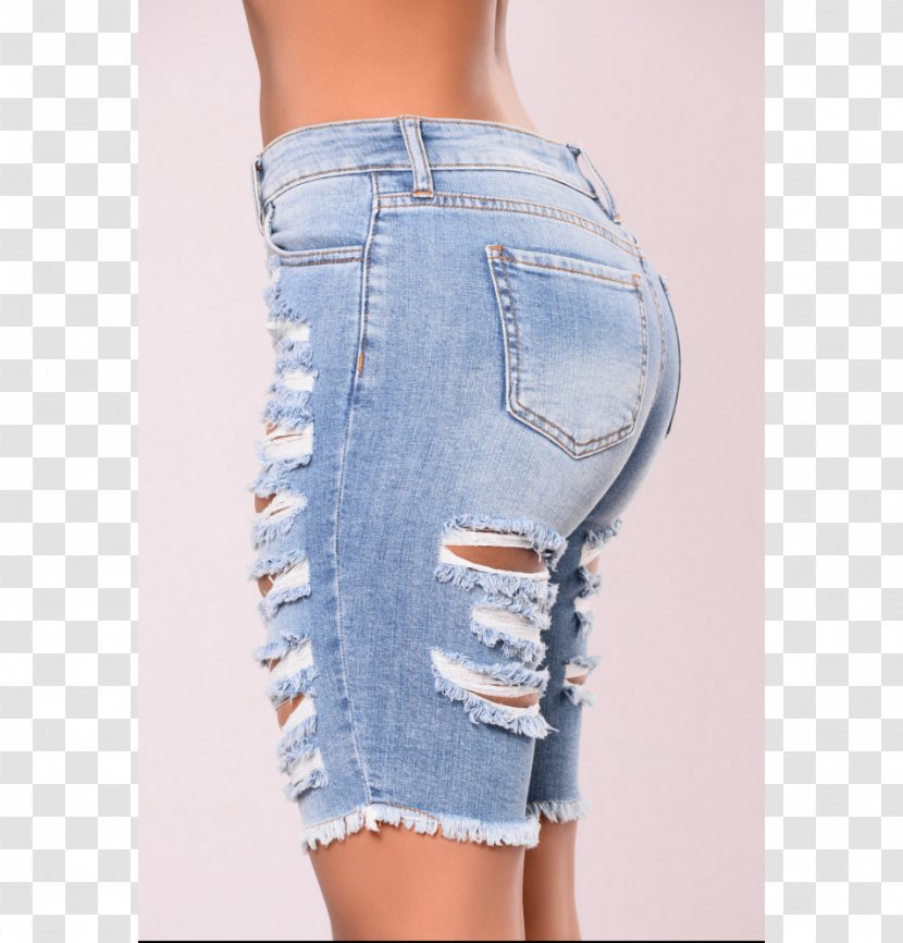 Shorts Jeans Denim Clothing Pants - Cartoon - Ripped Transparent PNG