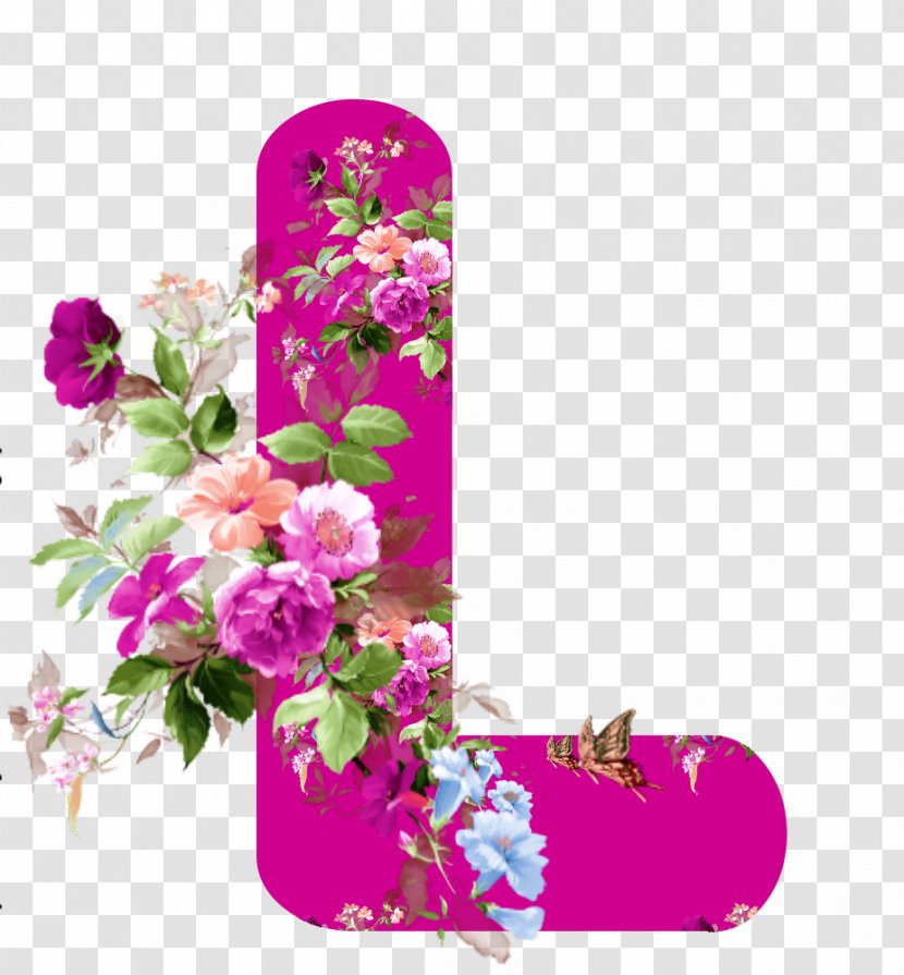 Floral Design Flower Letter Alphabet - Gothic Transparent PNG