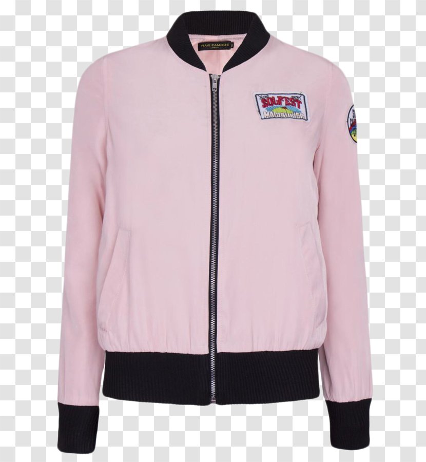 Jacket Polar Fleece Outerwear Sleeve - Pink Transparent PNG