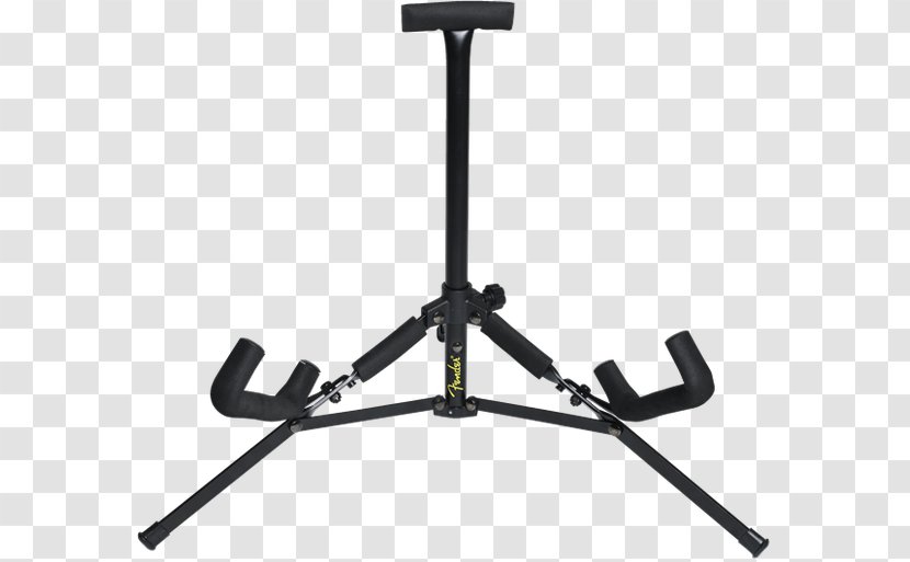 Fender Musical Instruments Corporation Genuine Acoustic Mini Guitar Stand 099-1812-000 Fits In Your Ca Electric 099-1811-000 - Silhouette - Cheap Stage Light Stands Transparent PNG