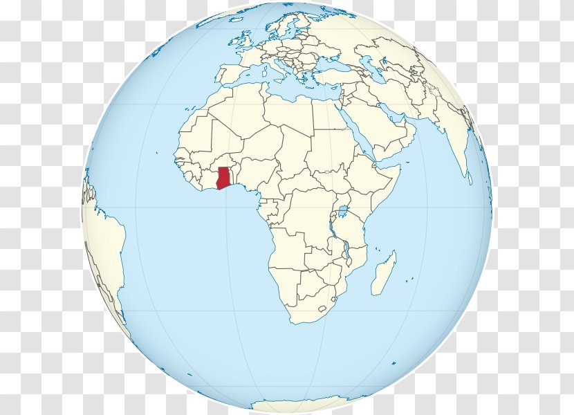 Globe Rwanda Map World Ikorodu - Orthographic Projection In Cartography Transparent PNG