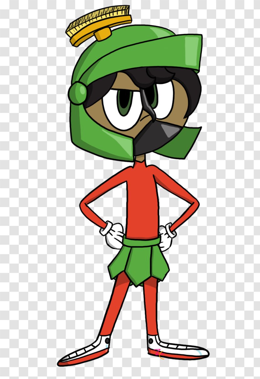 Marvin The Martian Looney Tunes Cartoon Character - Green - Shoe Transparent PNG