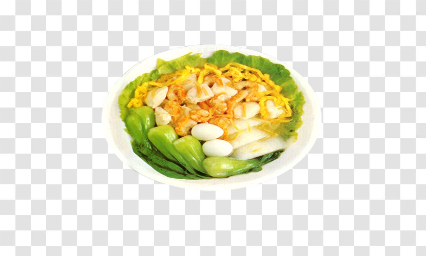 Karedok Caesar Salad Vegetarian Cuisine Cap Cai Egg - Thai Food - And Vegetable Model Transparent PNG