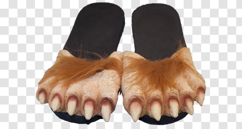 Slipper Foot Werewolf Gray Wolf Big Bad - Highheeled Shoe - ALL PRODUCT Transparent PNG