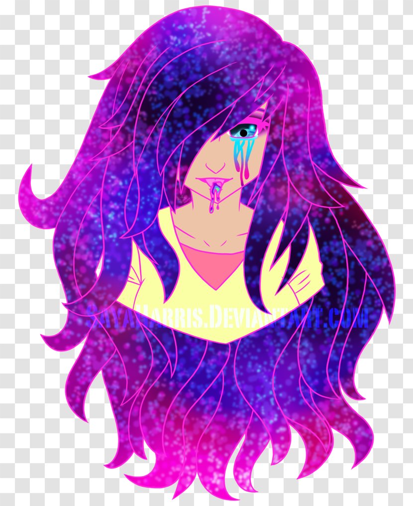 Graphic Design Hair Coloring - Violet - Ghost Town Transparent PNG