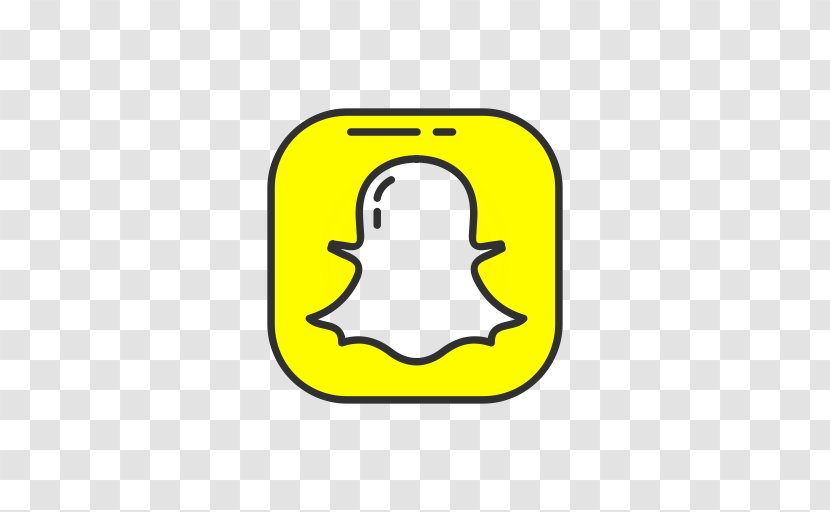 Snapchat Logo Social Media - Yellow Transparent PNG