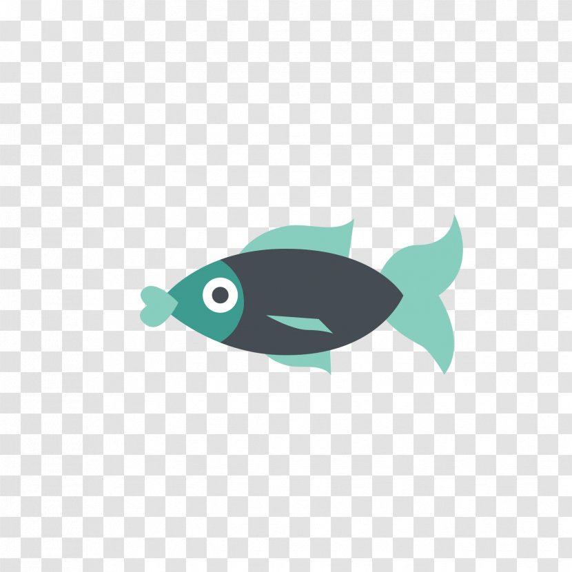 Painted Fish - Fin - Vector Blue Transparent PNG