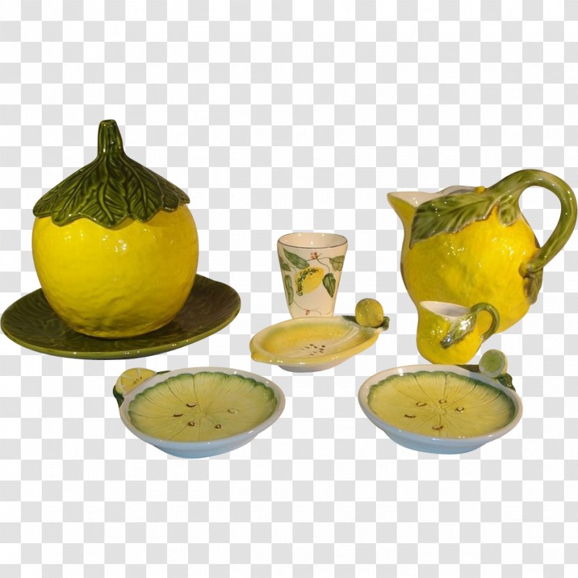 Coffee Cup Ceramic Bassano Del Grappa Maiolica Pottery - Lemon Transparent PNG