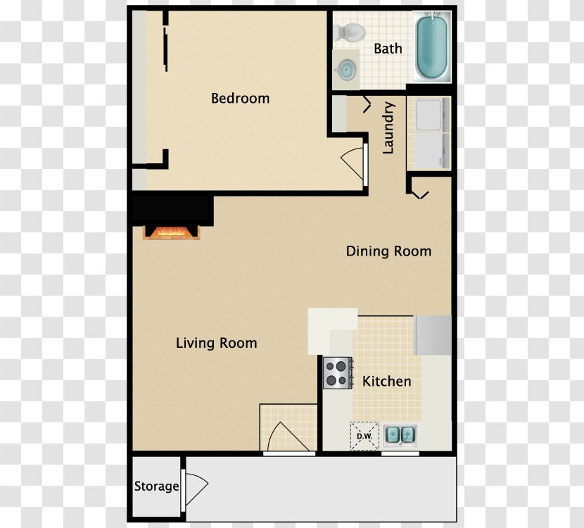 Floor Plan House Storey - Indoor Transparent PNG