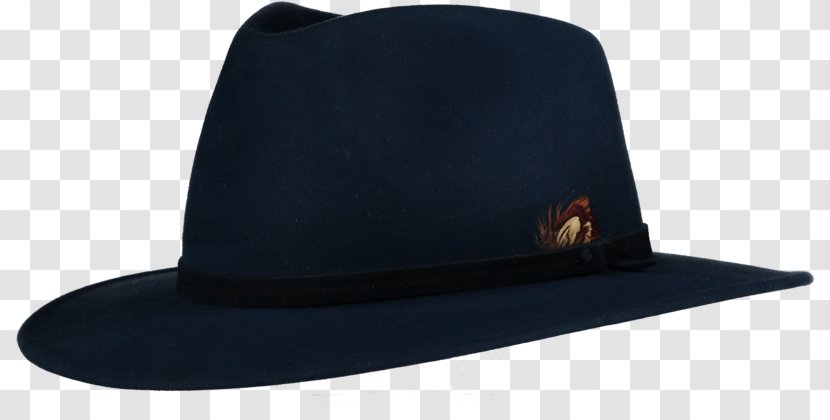 Fedora Felt Hat Blue Cap - Camel - With Fur Transparent PNG
