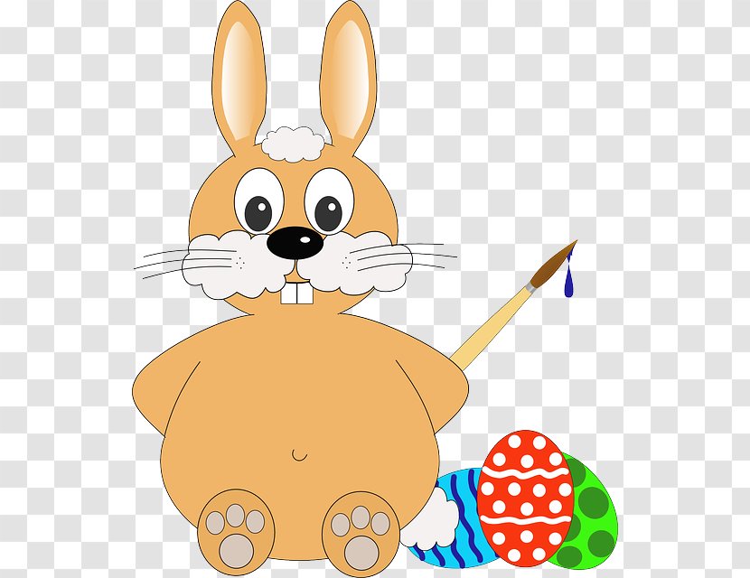 Easter Bunny Egg Christmas Card - Rabits And Hares Transparent PNG