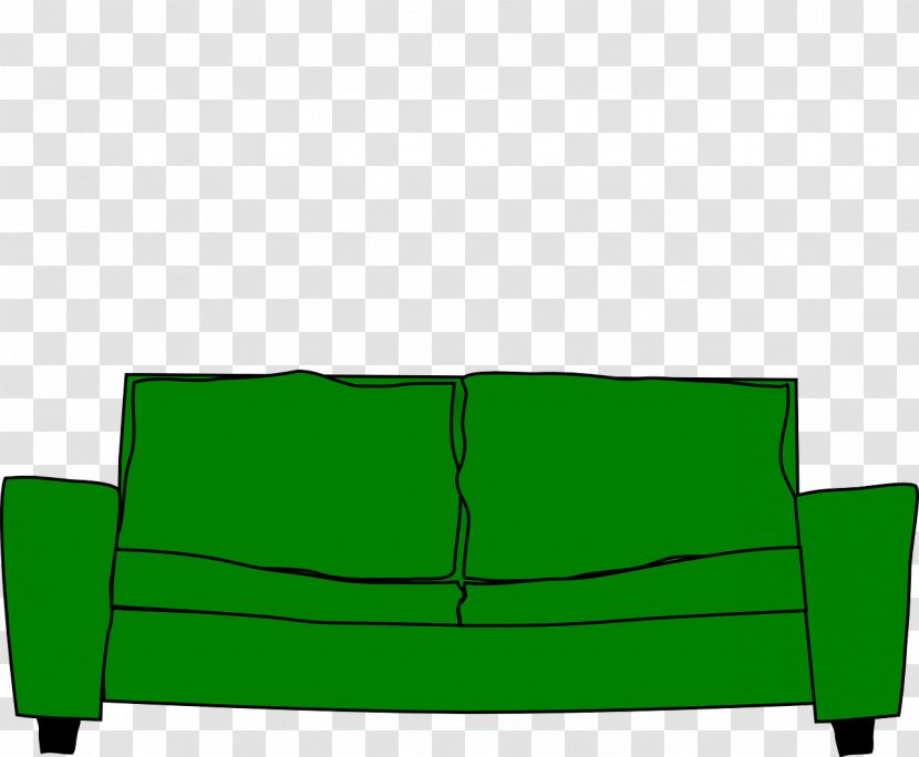 Couch Furniture Chair Clip Art - Grass - Old Transparent PNG