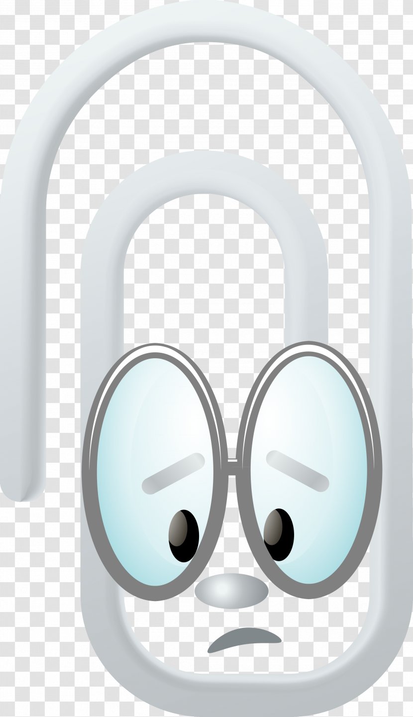 Paper Office Supplies Cartoon Clip Art - Audio Equipment - Paperclip Transparent PNG