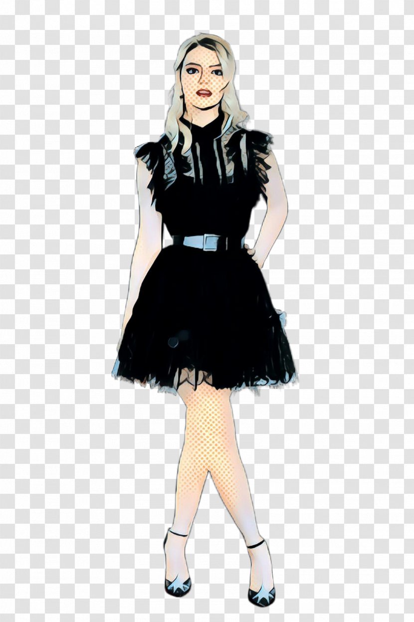 Retro Background - Little Black Dress - Costume Accessory Fashion Design Transparent PNG