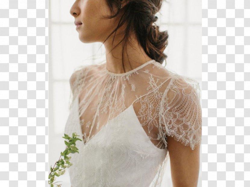 Wedding Dress Slip Gown Crop Top - Silhouette Transparent PNG