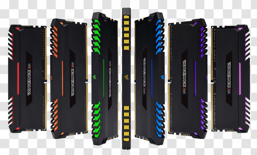 DDR4 SDRAM Corsair Components Vengeance RGB Computer Memory - Ddr3 Sdram Transparent PNG