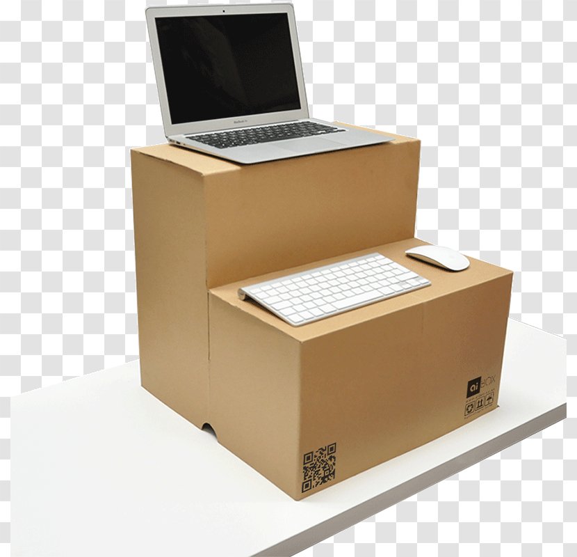 Laptop Standing Desk Box - Swivel Chair - Office Transparent PNG
