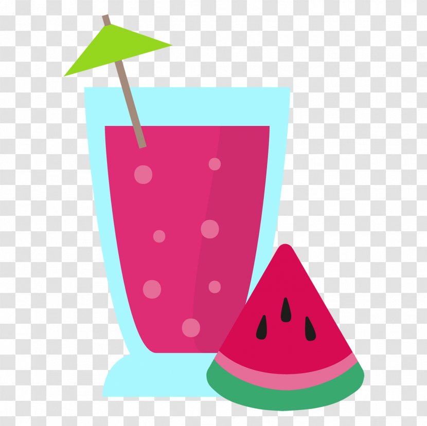 Watermelon Juice Illustration Design - Camera - Iced Transparent PNG