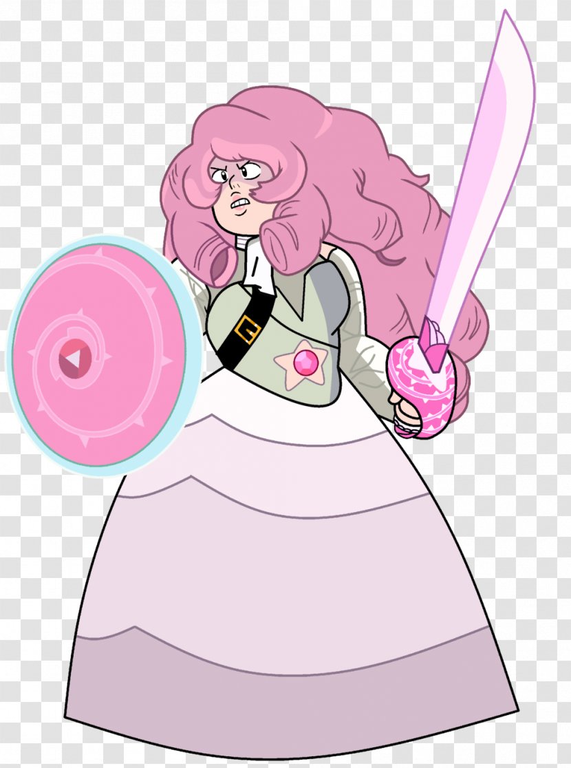 Rose Quartz Greg Universe Gemstone - Cartoon - Old Transparent PNG