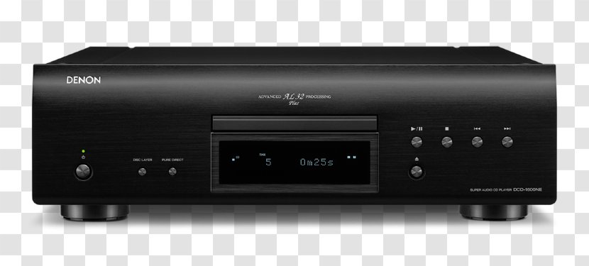 Digital Audio DENON PMA-1600NE HiFi Amplifier Super CD Player - Receiver - Cd Transparent PNG