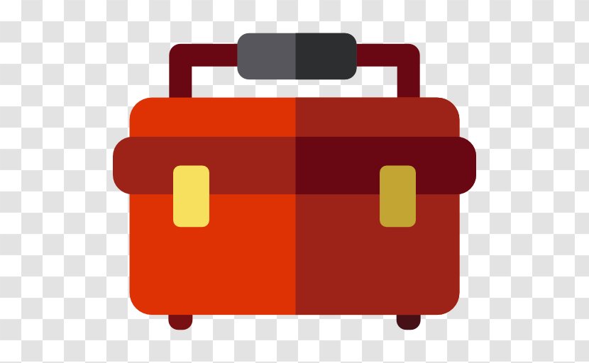 Toolbox Icon - Yellow - Red Transparent PNG