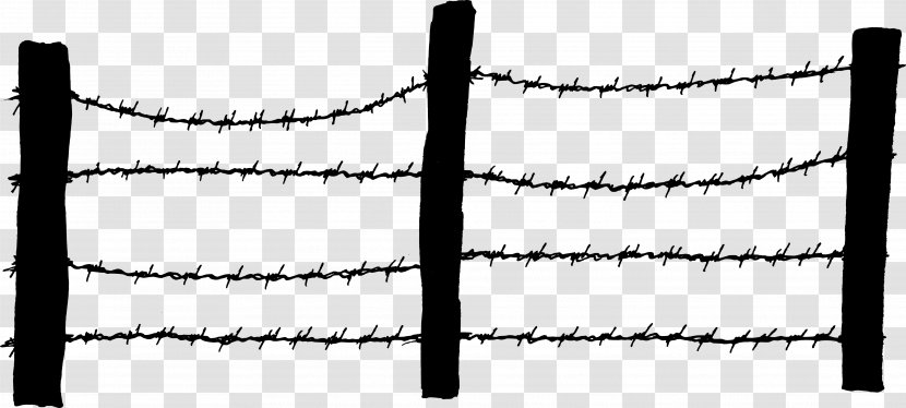 Barbed Wire Fence Chain-link Fencing - Home - Barbwire Transparent PNG