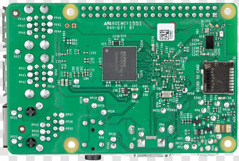 Raspberry Pi 3 Motherboard Central Processing Unit Multi-core Processor - Secure Digital - Ram Transparent PNG